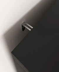 Streamdale Furniture Tall Storage Show Cabinet with 2 Glass Display Door & 2 Doors, Tall Kitchen Pantry Cabinet with Gold Handles, Modern Cabinet Free