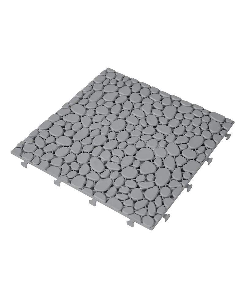 Streamdale Gray Interlocking Deck Tiles (60)
