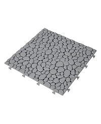 Streamdale Gray Interlocking Deck Tiles (60)