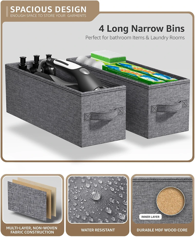 Sorbus Narrow 4 Drawers Dresser