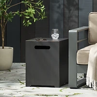 Streamdale Furniture Chic Metal Tank Holder And Side Table