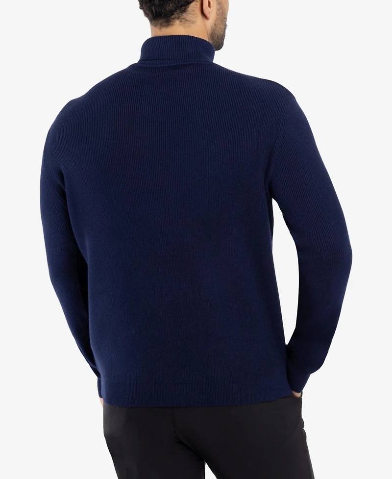 Spring + Mercer Men's Ribbed Turtle Neck Sweater