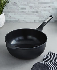 BergHOFF Leo Phantom Nonstick Ceramic 11" Wok Pan 4.6qt., Recycled