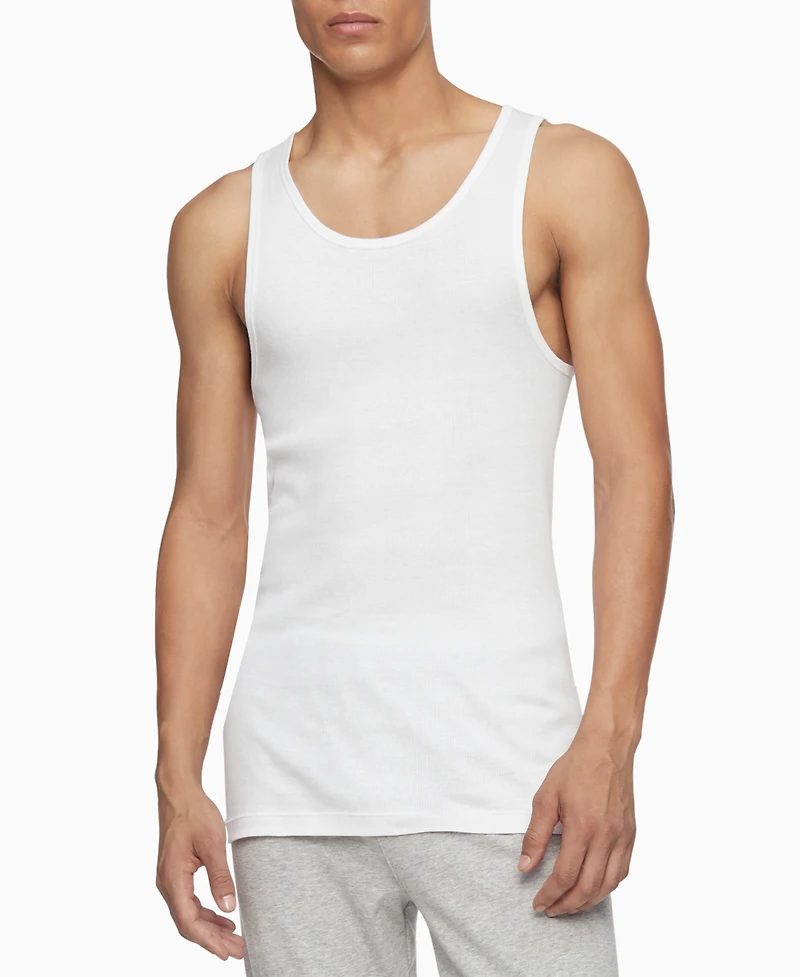 Calvin Klein Men's 5-Pack Cotton Classics Tank Top Undershirts