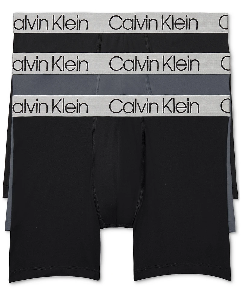 Men's 3-Pack Chromatic Microfiber Boxer Brief Underwear