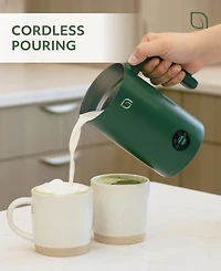 Willow Kitchen 4-in-1 Electric Milk Frother and Steamer -Barista Quality Froth Steam - Hot Cold Foam Options
