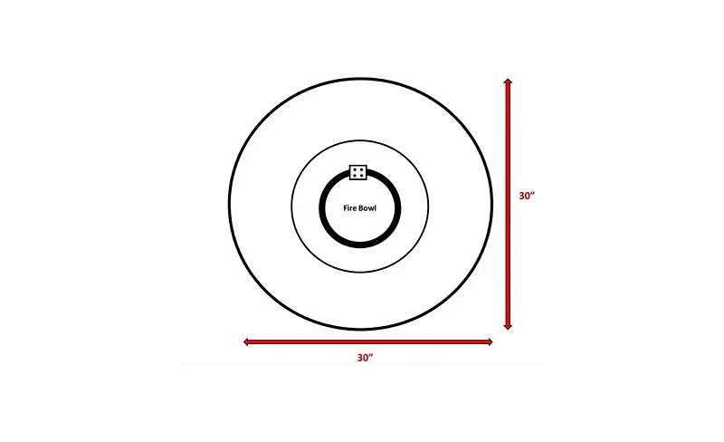 Mondawe 11" H x 30" W Fiber Reinforced Concrete Propane/Natural Gas Outdoor Fire Pit Table with Lid