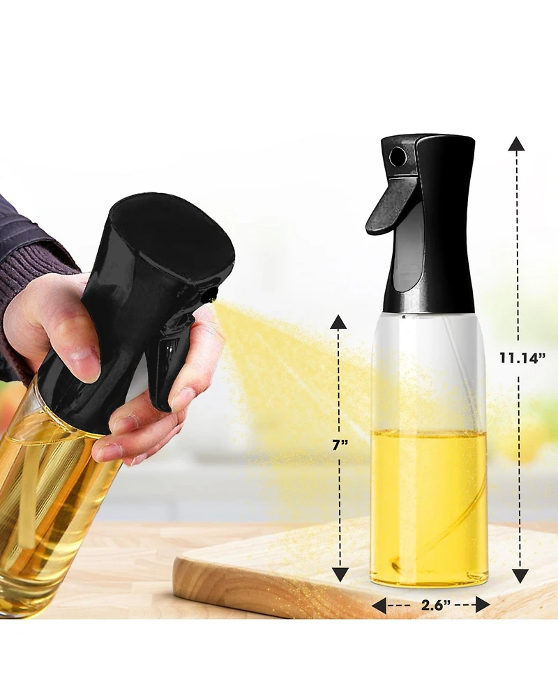 Cheer Collection Set of 2 Oil Spray Bottles - 500ml (17oz)