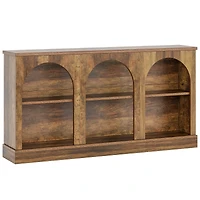 Tribesigns Farmhouse Console Table, 63-Inch Long Entryway Table with 3 Tier Storage, Wooden Rectangular Sofa Table Behind The Couch