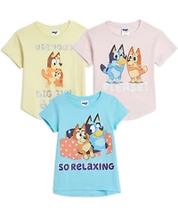 Bluey Girls 3 Pack T-Shirts