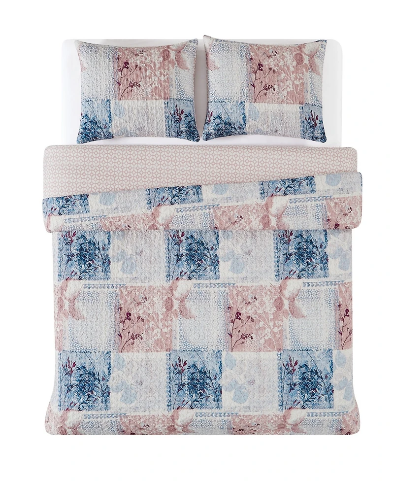 Cannon Lotte Patchwork 3-Pc. Duvet Cover Set, King