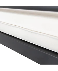 Theo 2-Seater Sofa: Acacia Wood, Water-Resistant Cushions, Iron Frame