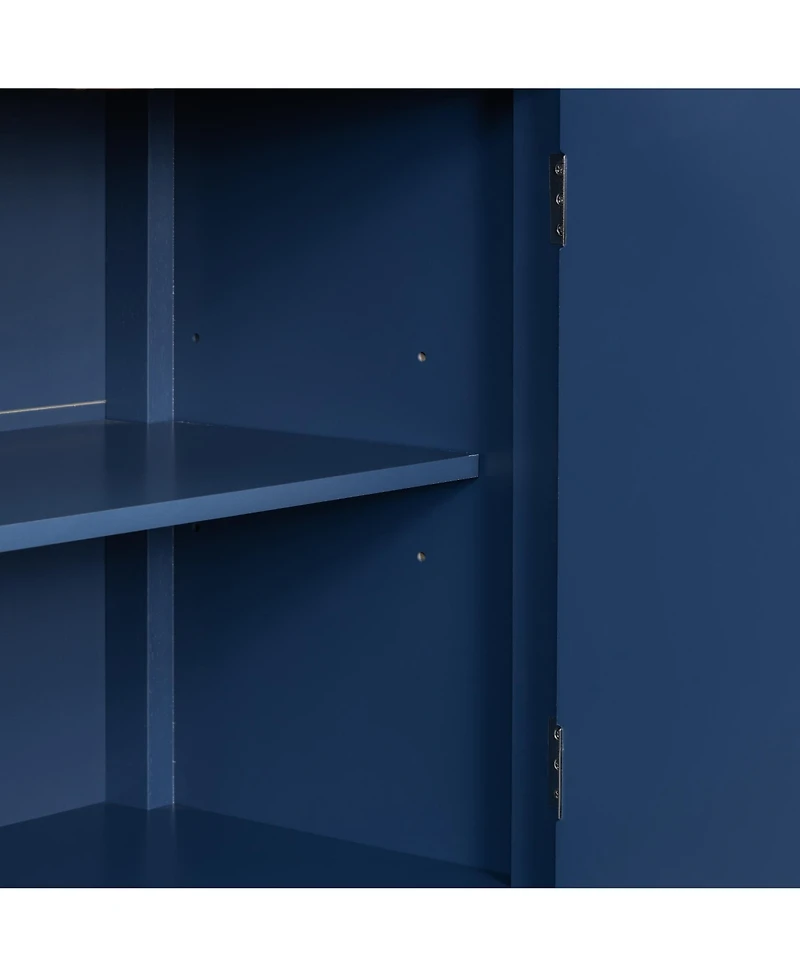 Streamdale Geometric Sideboard with Metal Handles
