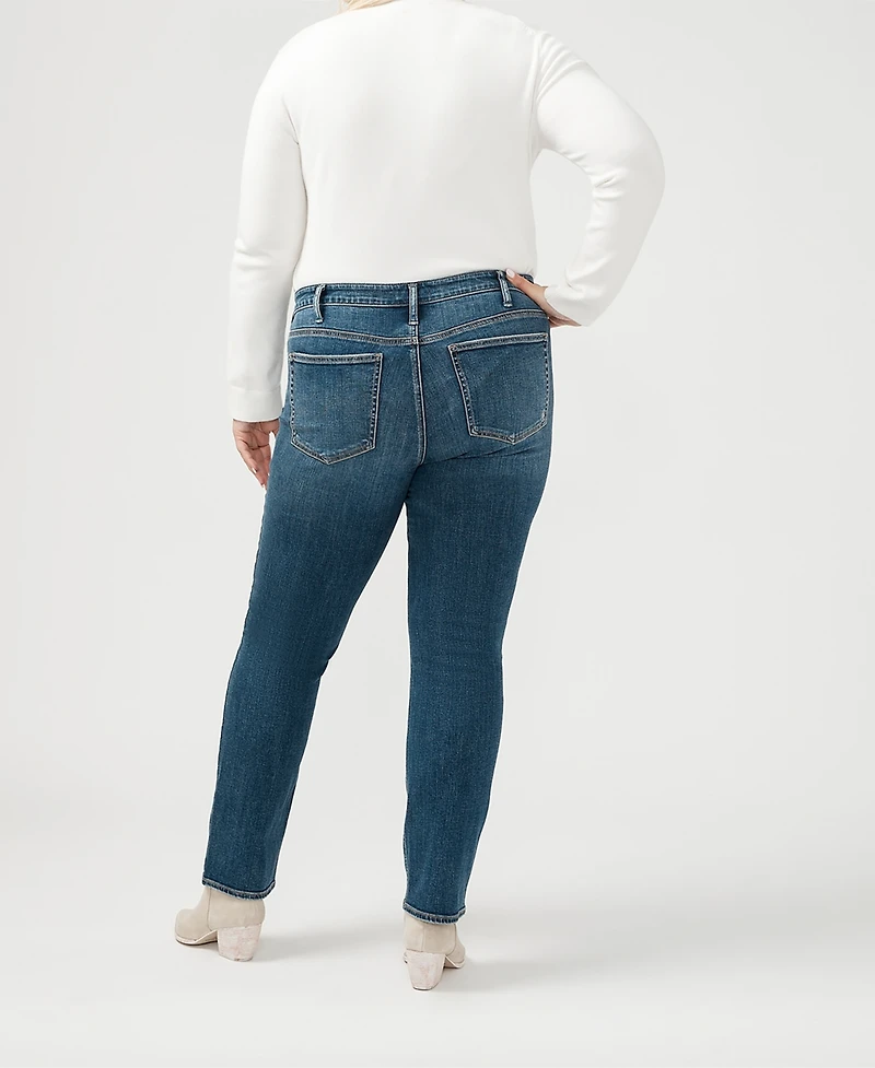Silver Jeans Co. Plus Most Wanted Mid Rise Straight Leg