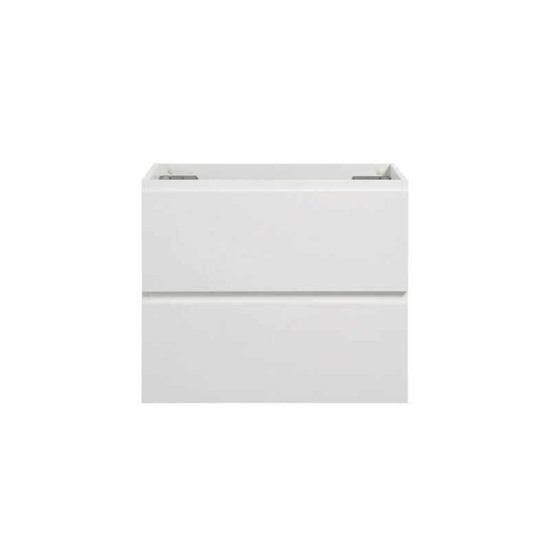 Streamdale Wall Mounted Vanity, White, 2-Drawer, Pre-Assembled