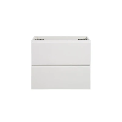 Streamdale Wall Mounted Vanity, White, 2-Drawer, Pre-Assembled