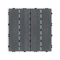 Streamdale Furniture Wpc Interlocking Patio Floor Tiles