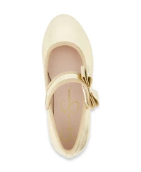 Jessica Simpson Little and Big Girls Amy Crystal Bow Ballet Flat