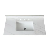 Streamdale 43" Marble Vanity Top with Sink and Backsplash