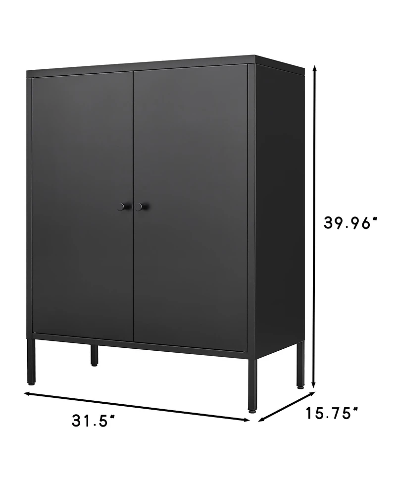 Streamdale Kitchen Buffet Server Table with Doors & Cabinet