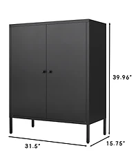 Streamdale Kitchen Buffet Server Table with Doors & Cabinet