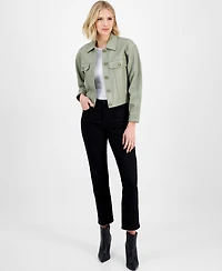 Michael Michael Kors Women's Button-Front Leather Jacket