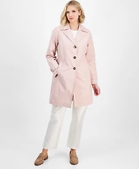 Michael Michael Kors Petite Single-Breasted Reefer Trench Coat