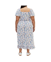 City Chic Plus Emie Print Midi Dress