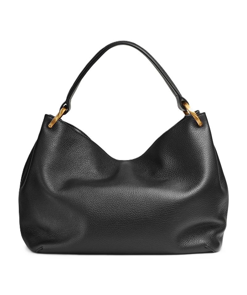 Donna Karan New York Glenwood Leather Shoulder with Tassel Detail