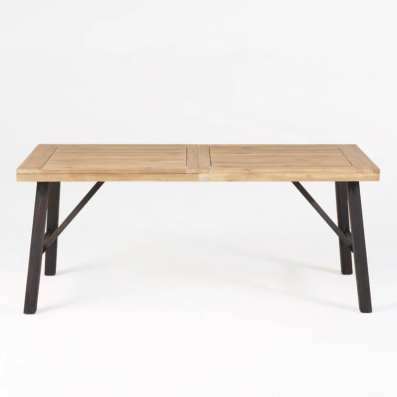 Streamdale Bettina Acacia Wood Slatted Dining Set With Two Benches