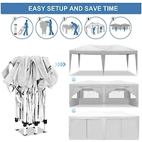 Streamdale Ez 10'x20' Pop Up Canopy with Sidewalls