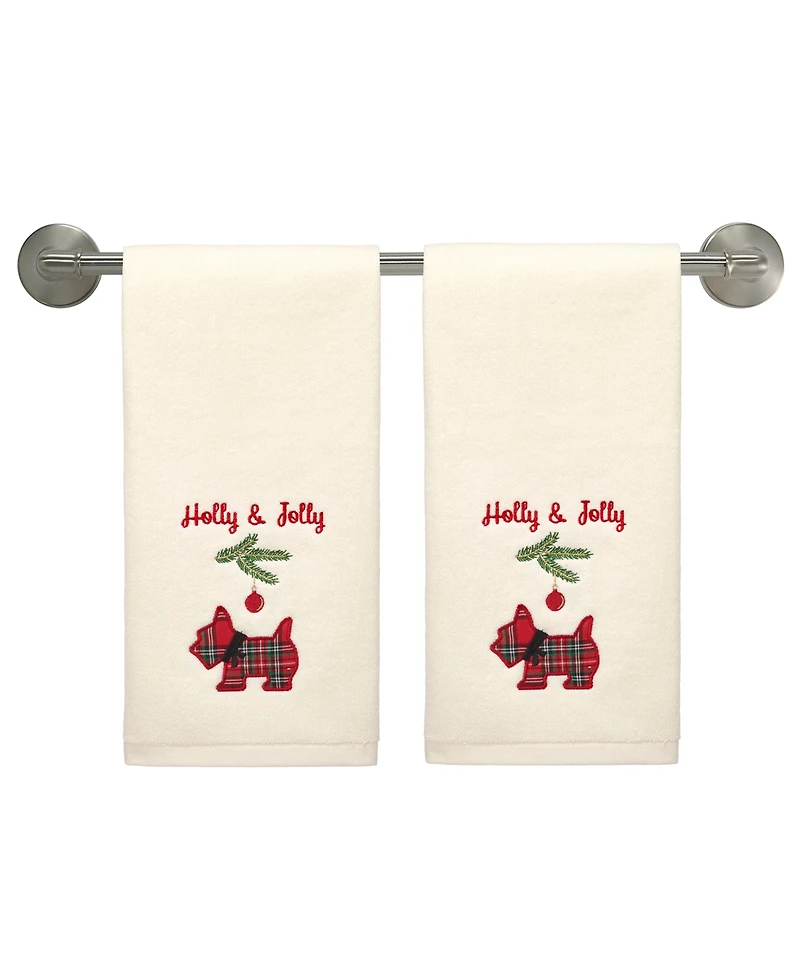 Avanti Scottie Cotton Hand Towel Set, 28" x 16"