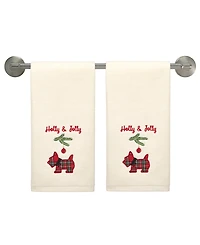 Avanti Scottie Cotton Hand Towel Set, 28" x 16"
