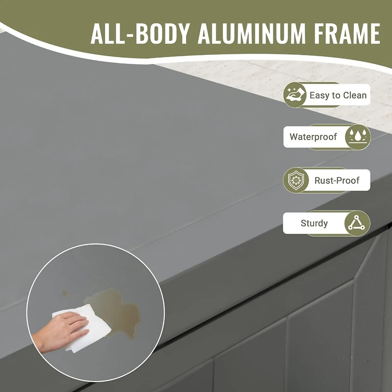 Streamdale Aluminum Outdoor Kitchen Island with Storage