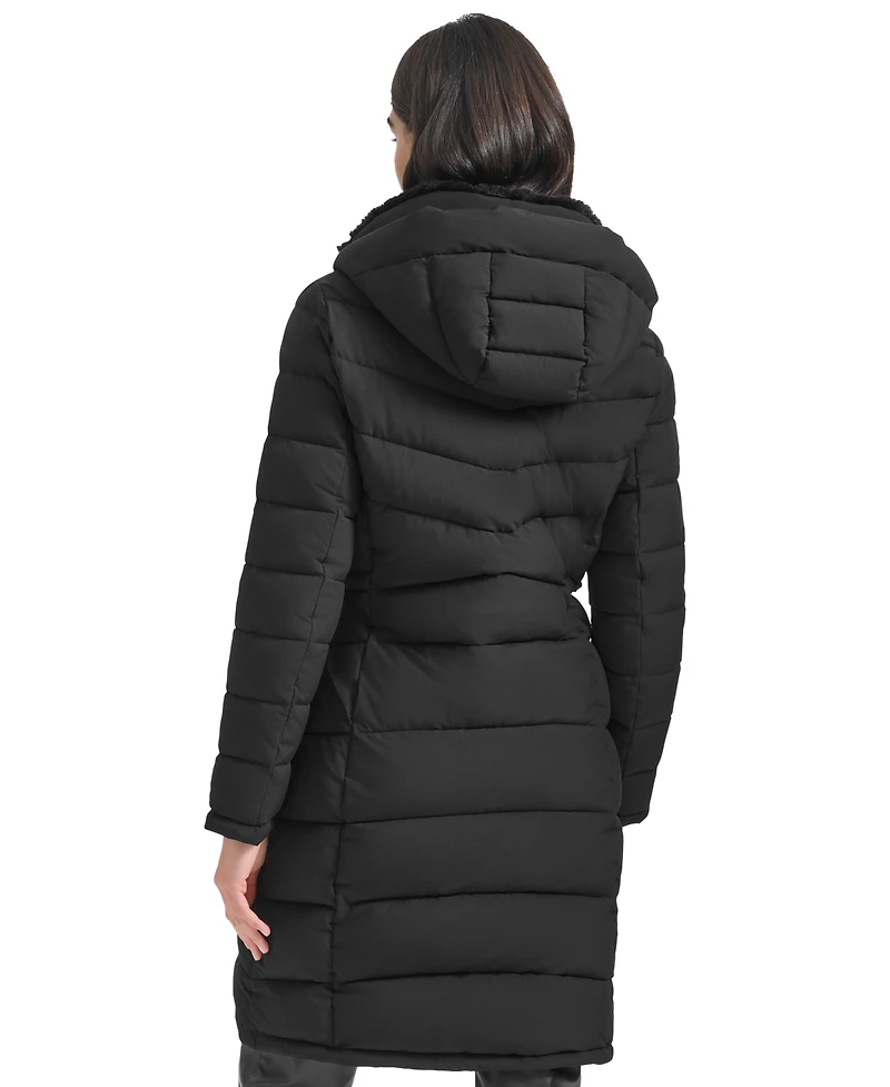Calvin Klein Women's Hooded Puffer Coat