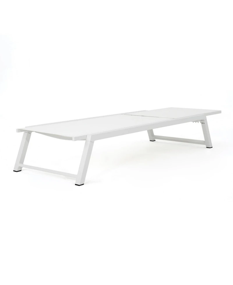 Streamdale Myers Adjustable Mesh Chaise Lounge For Poolside And Patio Comfort