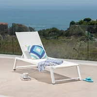 Streamdale Myers Adjustable Mesh Chaise Lounge For Poolside And Patio Comfort