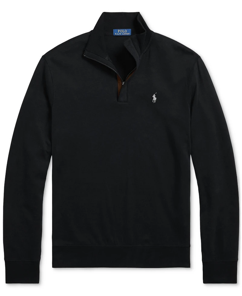 Polo Ralph Lauren Men's Big & Tall Luxury Jersey Quarter-Zip Pullover