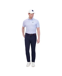 Ben Sherman Men's Ultra Soft Optic Geo Print Tech Terry Sports Fit Polo Shirt