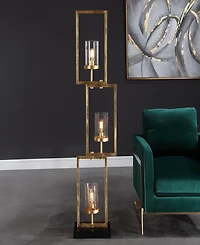 Uttermost 64" Metal Cielo Staggered Rectangles Floor Lamp
