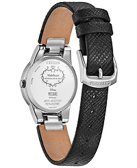 Citizen Eco-Drive Women's Disney Villains Maleficent's Charm Black Leather Strap Watch 30mm Boxed Set