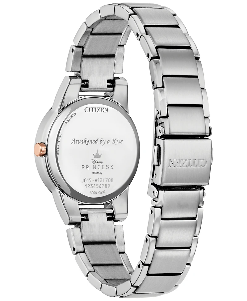 Citizen Eco-Drive Women's Disney Princess Sleeping Beauty Aurora Enchanted Stainless Steel Bracelet Watch 30mm Boxed Set