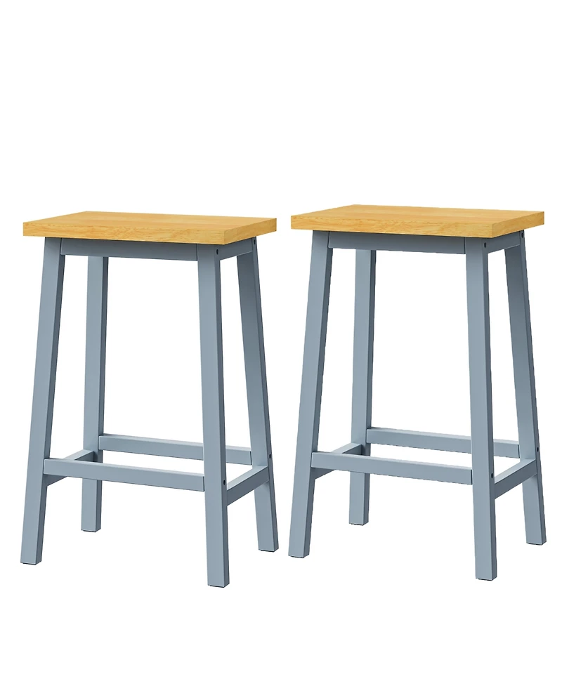 Streamdale Large Kitchen Island with Power Outlet and Storage (Grey Blue)