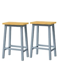 Streamdale Large Kitchen Island with Power Outlet and Storage (Grey Blue)
