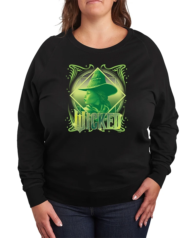 Hybrid Apparel Plus Wicked Elphaba Graphic Pullover T-Shirt