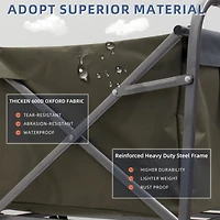 Outdoor Garden Multipurpose Micro Collapsible Beach Trolley Cart Camping Folding Wagon