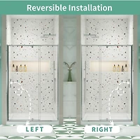 Streamdale Chrome Pivot Swing Glass Shower Door (50-54" W x 71" H)