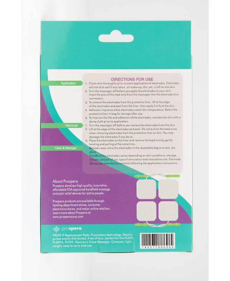 Otc Tens Electronic Pulse Massager Refill Pads