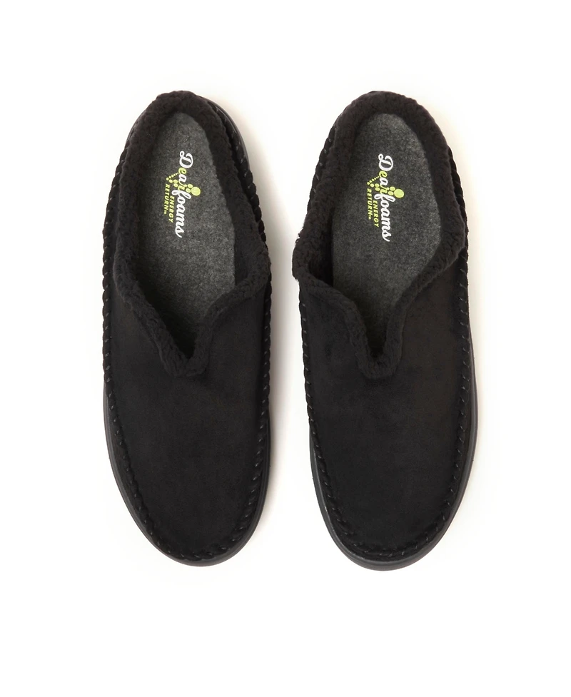 Dearfoams Men's Elm Energy Return Moccasin Toe Clog House Shoe Slipper