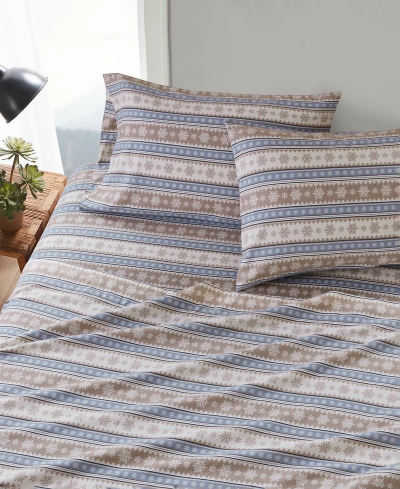 Woolrich Printed Flannel 3-Pc. Sheet Set, Twin